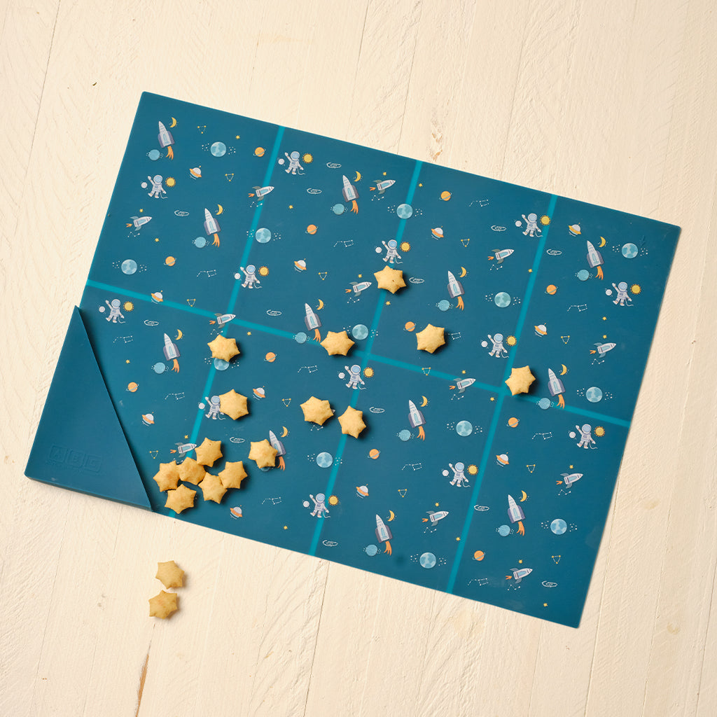 Silicone Placemat Space Galaxy Blue