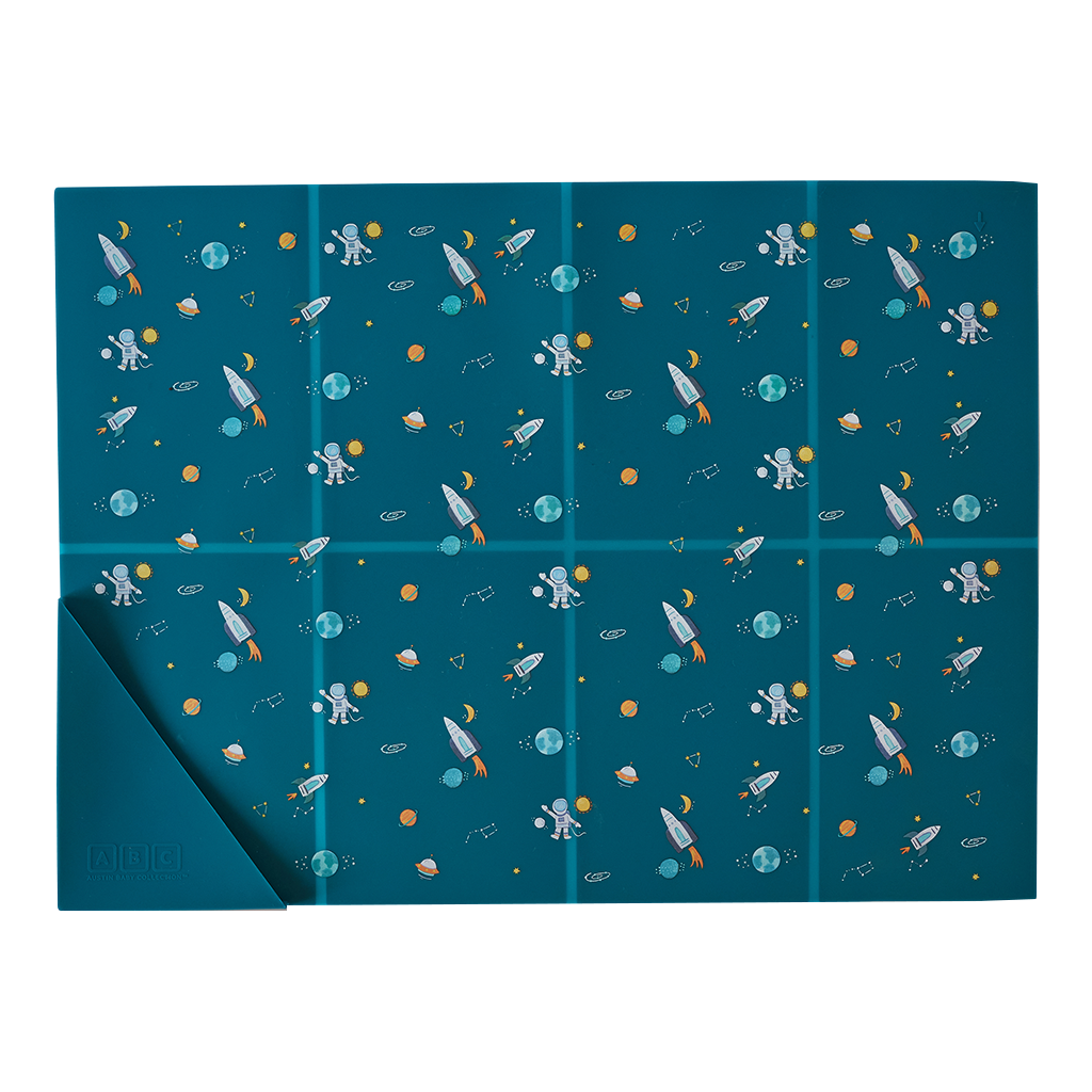 Silicone Placemat Space Galaxy Blue