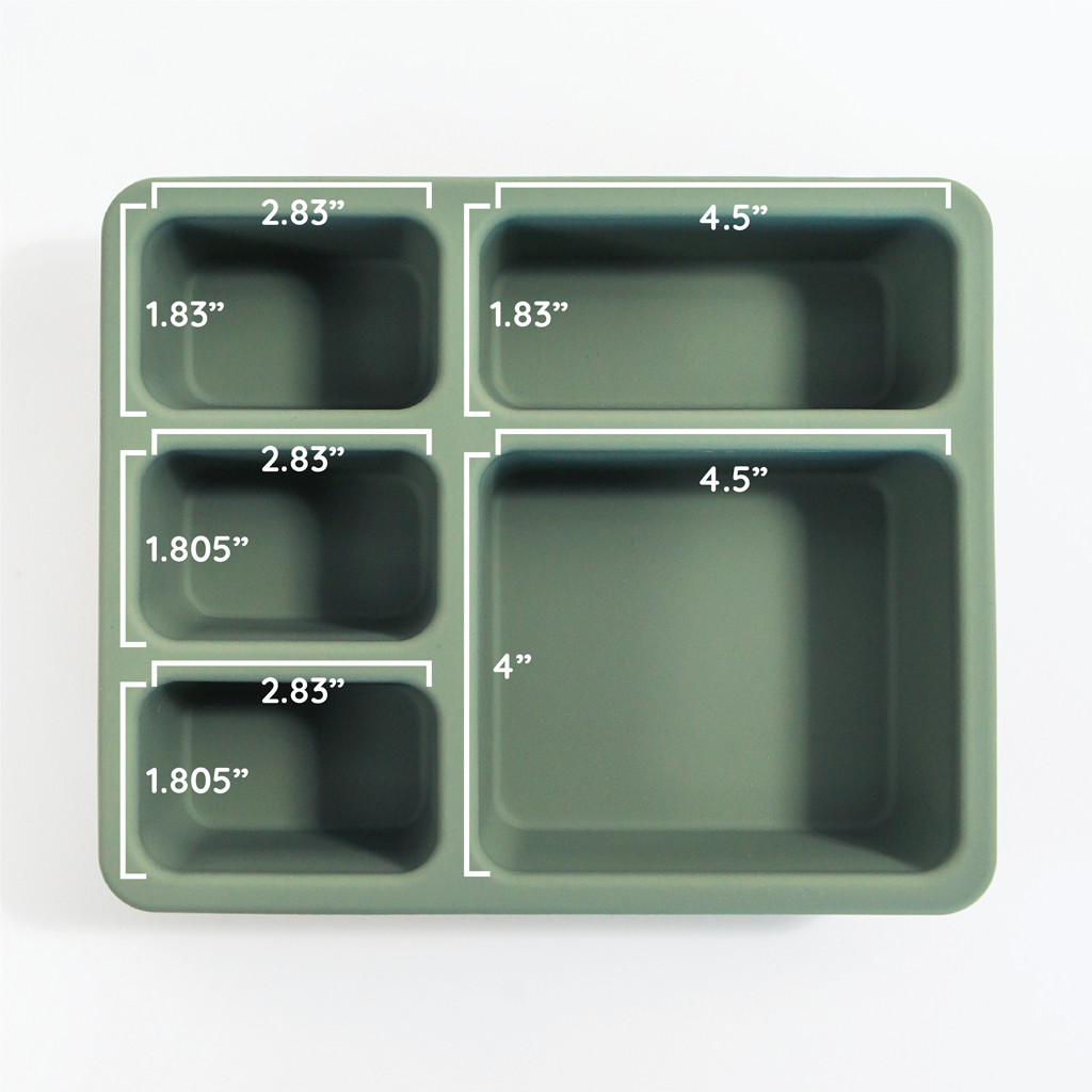 green lunch bento box inside
