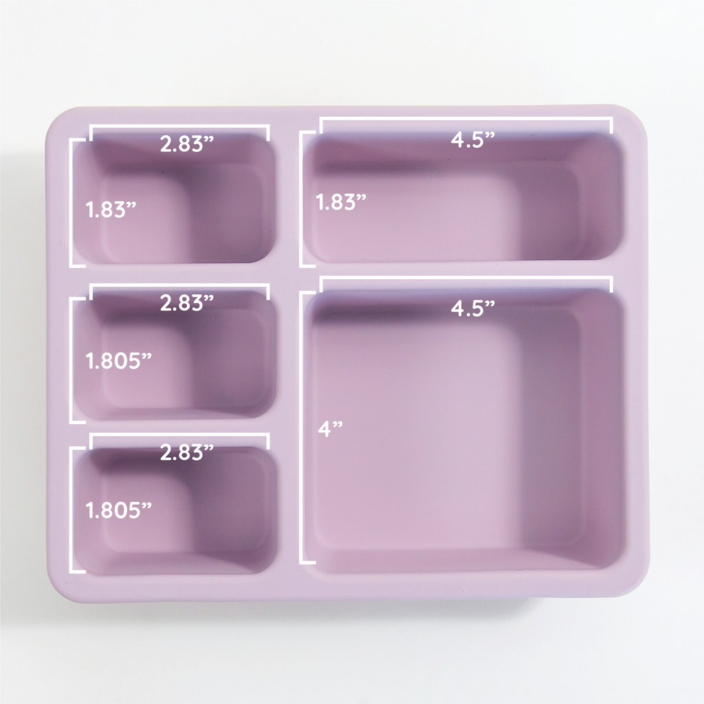 violet lunch bento box inside