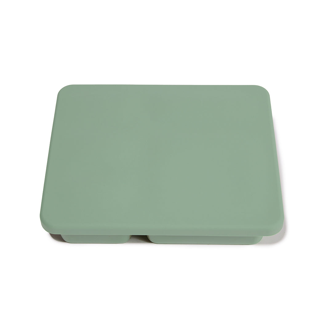 Silicone Bento Box Solid Sage Green