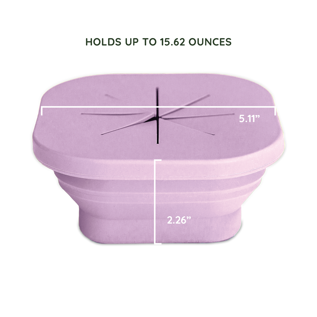 Silicone Collapsible Snack Bowl Camper Violet